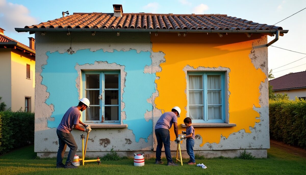 Façade fissurée ou terne : le ravalement qui révèle une maison durable et saine